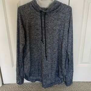 Athleta Uptempo Hoodie Sweatshirt Black/Grey